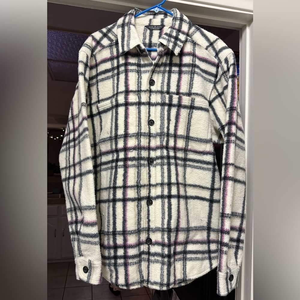Alpine Design Shirt Jacket - Dick's Sporting Goods - Size L - White Plaid